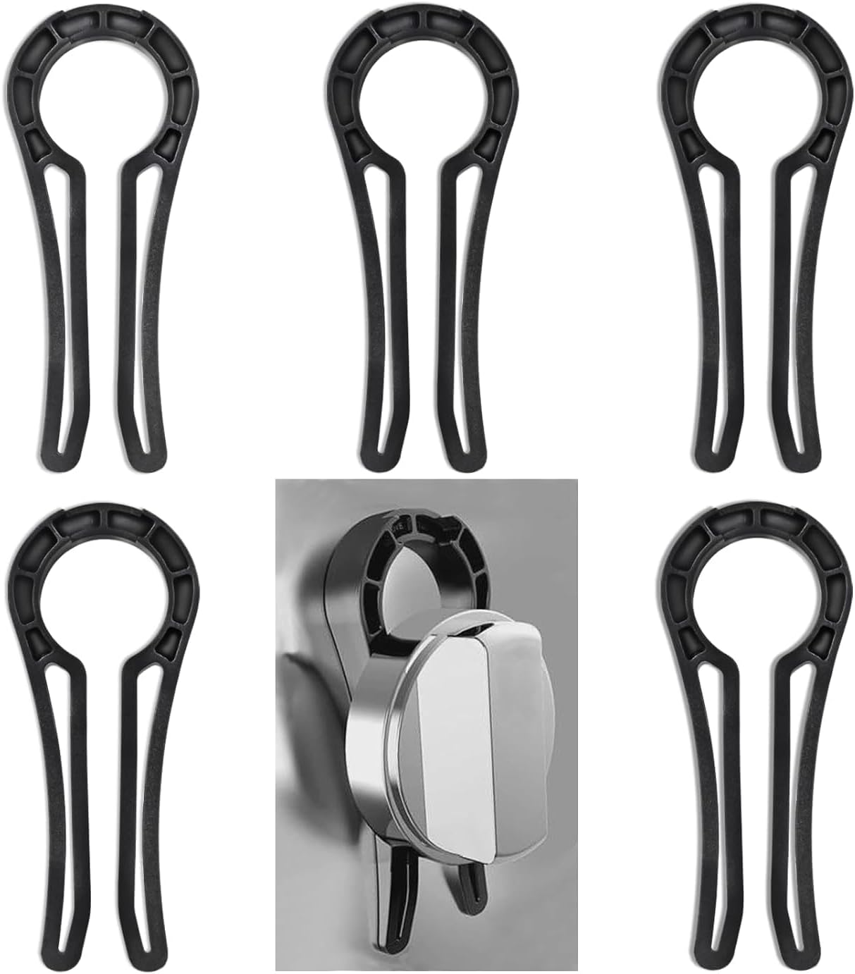 5 PCS Universal Stove Knob Covers for Child Safety, Heat-Resistant Gas Oven Knob Locks with Strong Adhesive, Baby Proofing Stove Guard to Prevent Kids & Pets from Turning On image number 3