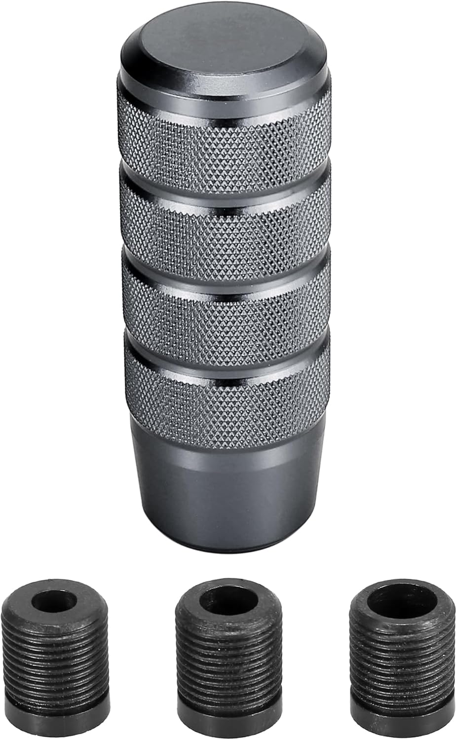 X AUTOHAUX Metal Universal 9.5Cm Shift Knob Gear Shift Manual Transmission Stick Shift Knob Set for Car Black - Blue image number 2