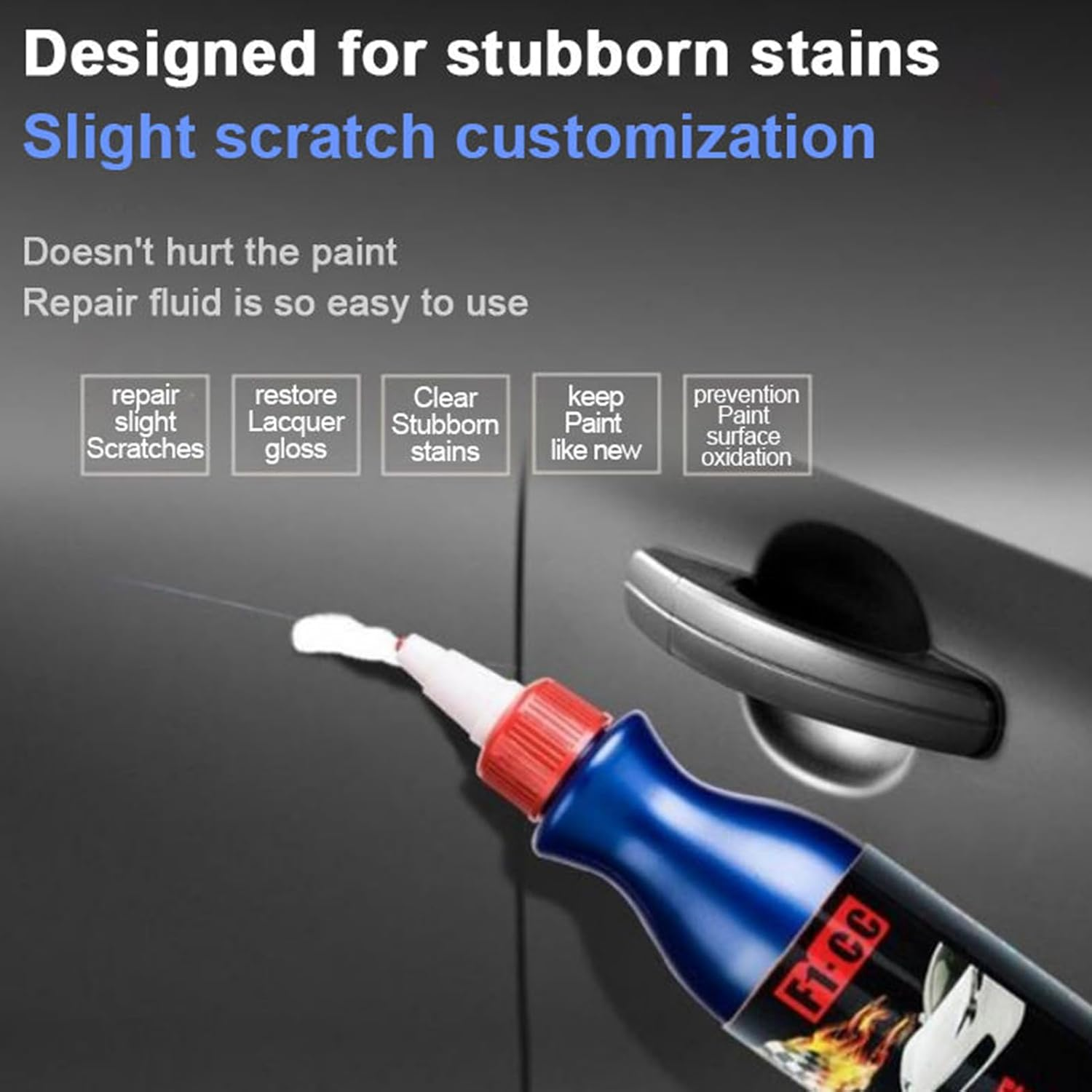 Car Scratch Repair | 100Ml Car Scratch Repair Agent | Automotive Care Kit with Sponge, Polishing Wax, Auto Accessories Restorer for Travel Garage image number 1