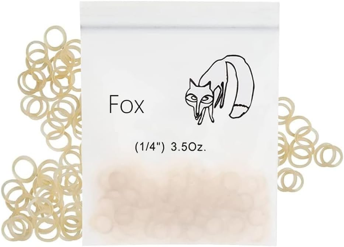 Orthodontic Elastic Rubber Bands, 200PCS 1/4" Orthodontic Rubber Band for Crooked Teeth, Tooth Gaps, Hairbands, Braids (Fox, 3.5 Oz) image number 4