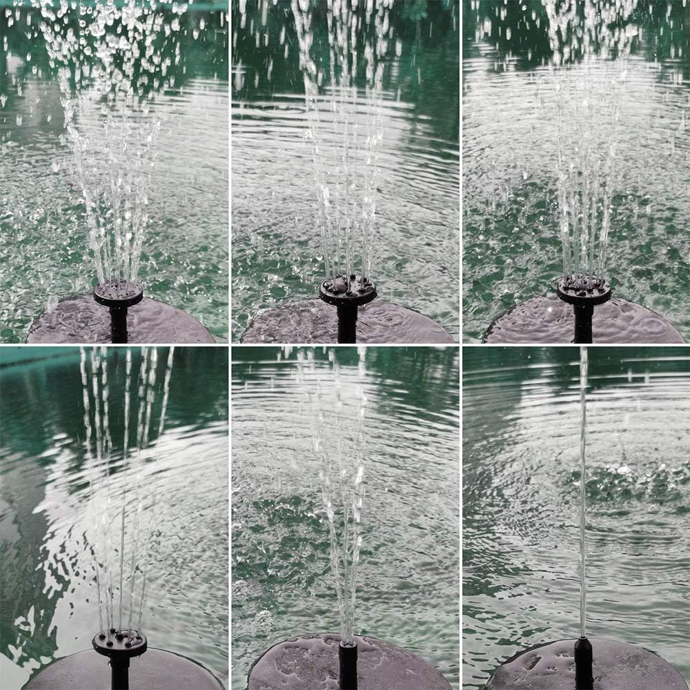 Solar Fountain Pump, Solar Powered Birdbath Fountain Pump, Solar Fountain Pump for Bird Bath, Floating Water Fountain Pump, Garden Water Pump Outdoor Water Feature for Garden, Birdbath, Pool image number 4