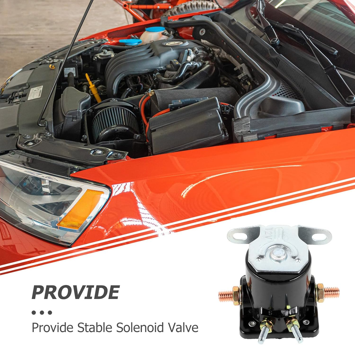 MUSISALY Heavy Duty Starter Solenoid Relay Replacement Car Starter Relay Compatible with Select Classic Vehicles 1958-1991