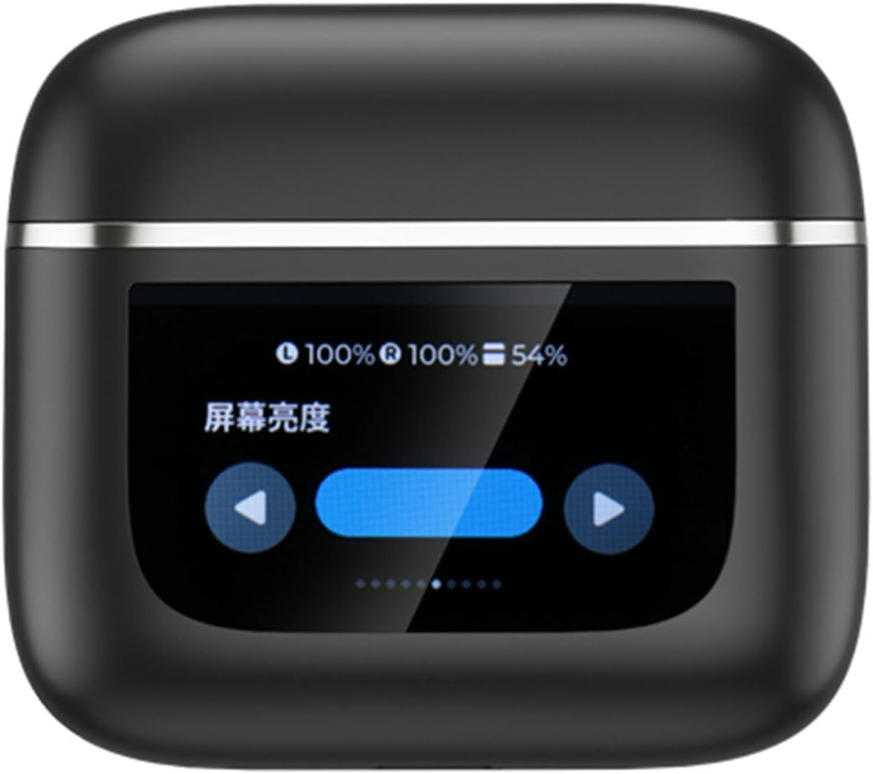 Bluetooth Earbuds, Portable Wireless Earbuds Noise Reduction with LCD Full Color Touch Screen, Stereo Earbud Headphones with Sound Effects for Daily (Black) image number 3