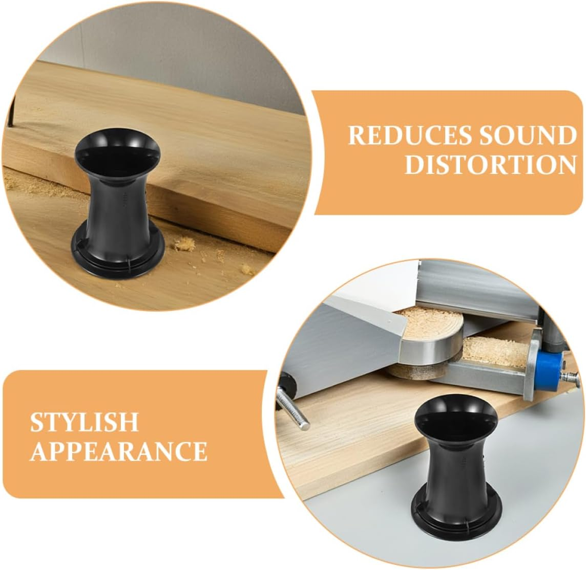 2Pcs Bass Reflex Port Tubes for Speaker Cabinet Enhance Bass Output Audio Clarity Stylish Design for Home Audio Setup Extends Speaker Lifespan Black image number 3