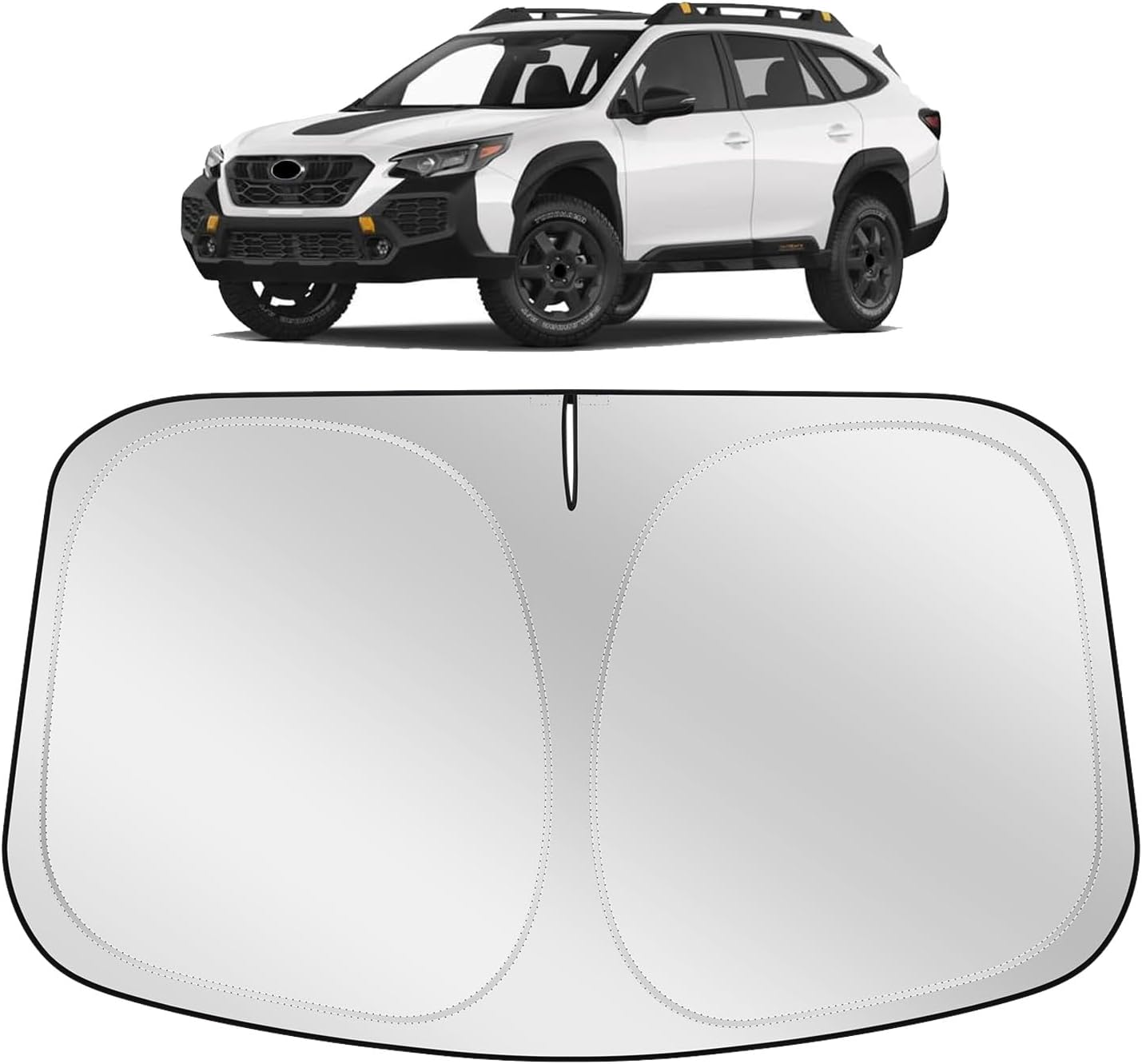XHRING Windshield Sun Shade Sunshade Compatible with Subaru Outback 2026 2025 2024 2023 2020-2022 Base Premium Limited Touring SUV Accessories Car Front Windshield Cover Sun Shade Foldable Window image number 6