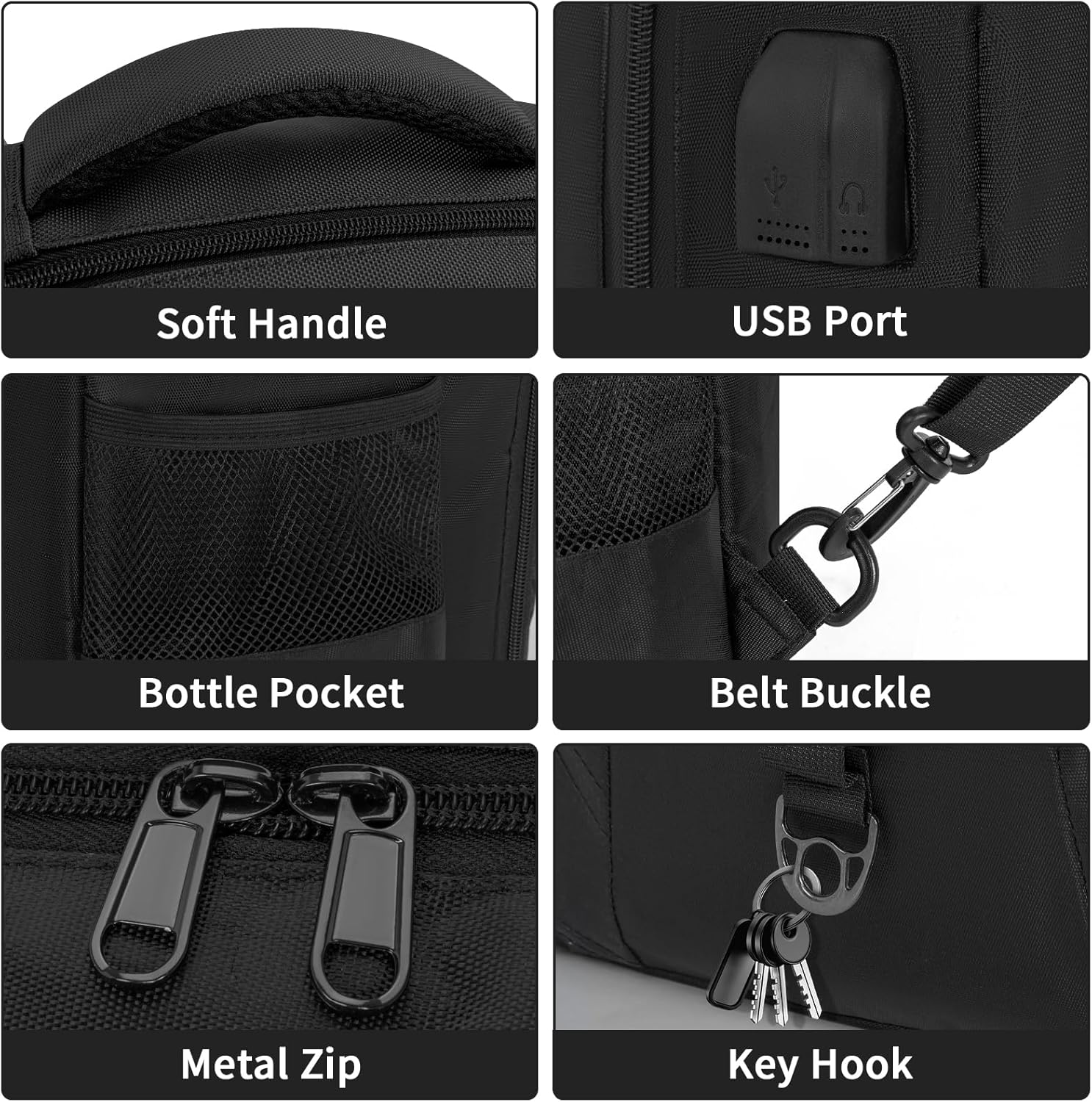 TORIBIO Barber Supplies Bag Backpack for Clippers and Supplies,Portable Barber Clipper Bags for Men,Large Hairstylist Travel Bag for Barber Tools image number 4