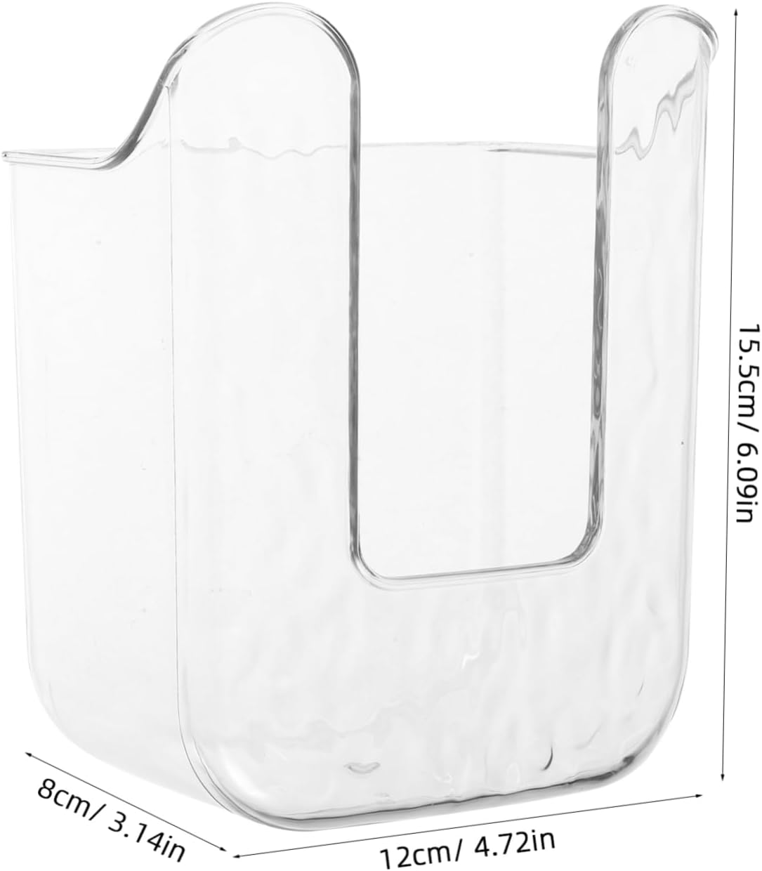 BESTYASH Wall Mount Tissue Dispenser Holder Punch Wipe Storage Box for Kitchen and Bathroom Transparent White Design Versatile Mounting Options for Easy Organization image number 1