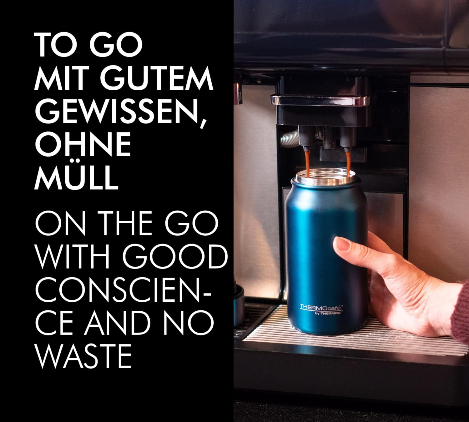 Thermocaf&eacute; by Thermos TC Mug, Thermal Mug Stainless Steel Matte 350 Ml, Coffee Mug Keeps Hot Hot for 8 Hours, Coffee to Go Mug Leak-Proof and Dishwasher Safe with Detachable Closure, Stainless Steel image number 4