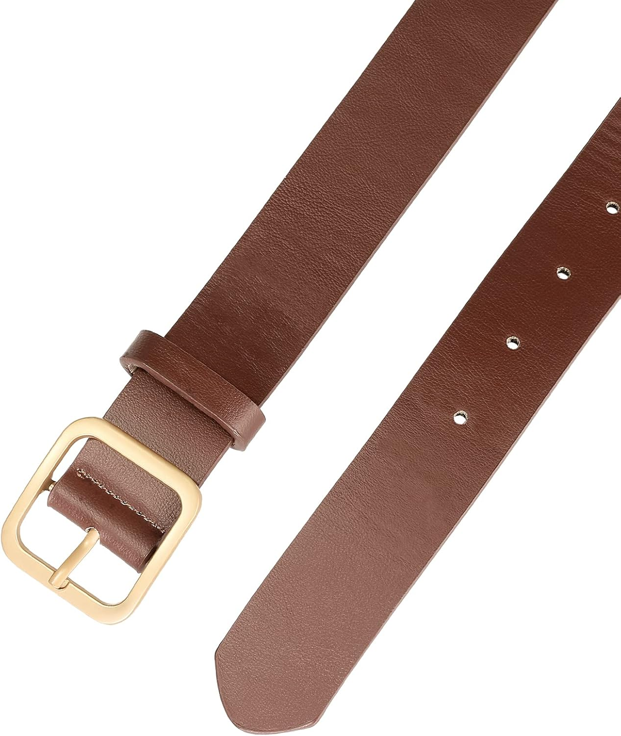 Allegra K Women Pin Buckle Belt Soft Wide Waist Belt Casual Dresses Jeans Pants