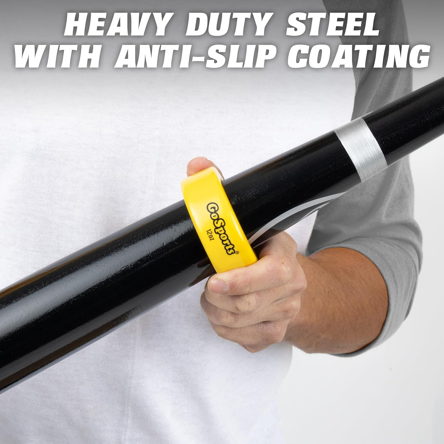 Gosports Baseball and Softball Bat Weights - 2 Pack Baseball Donuts - 16 Oz & 12 Oz image number 4