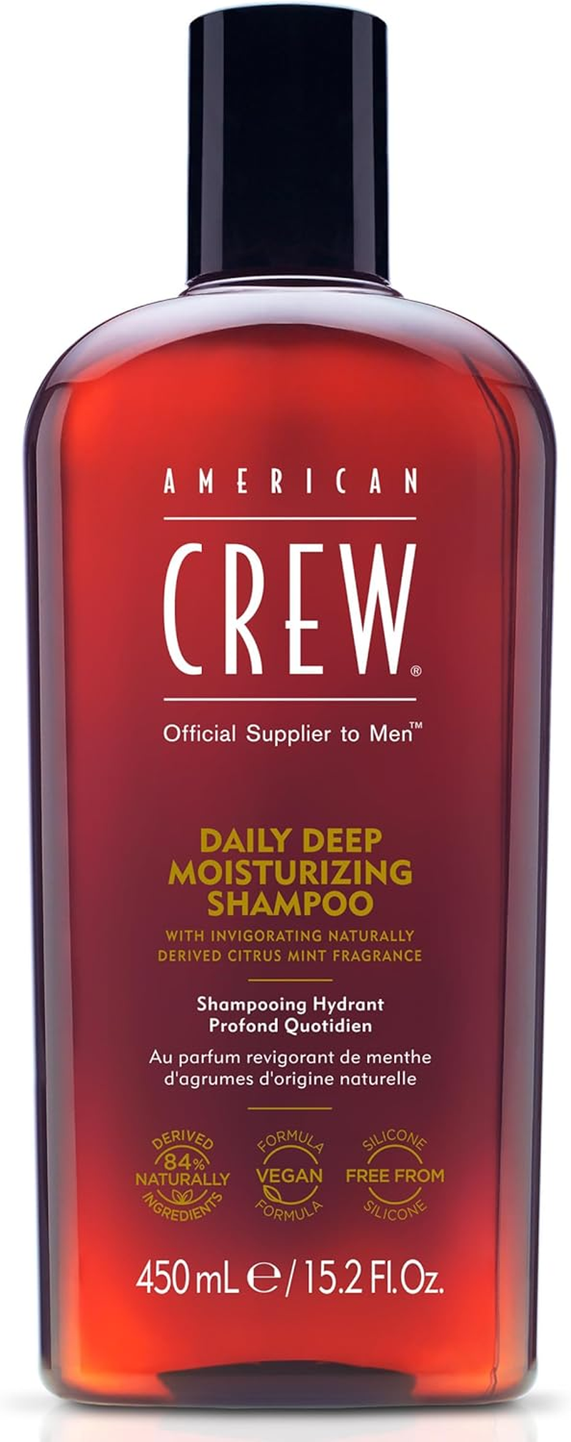 American Crew Men Daily Deep Moisturizing Shampoo (For Normal to Dry Hair) 450Ml image number 1