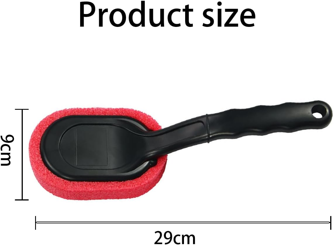 JNNJ Tyre Shine Applicator Brush, Car Tyre Brush with Long Handle, Tyre Care Applicator, Car Tyre Wax Polishing Sponge, Cleaning Brush for All Car Tyres