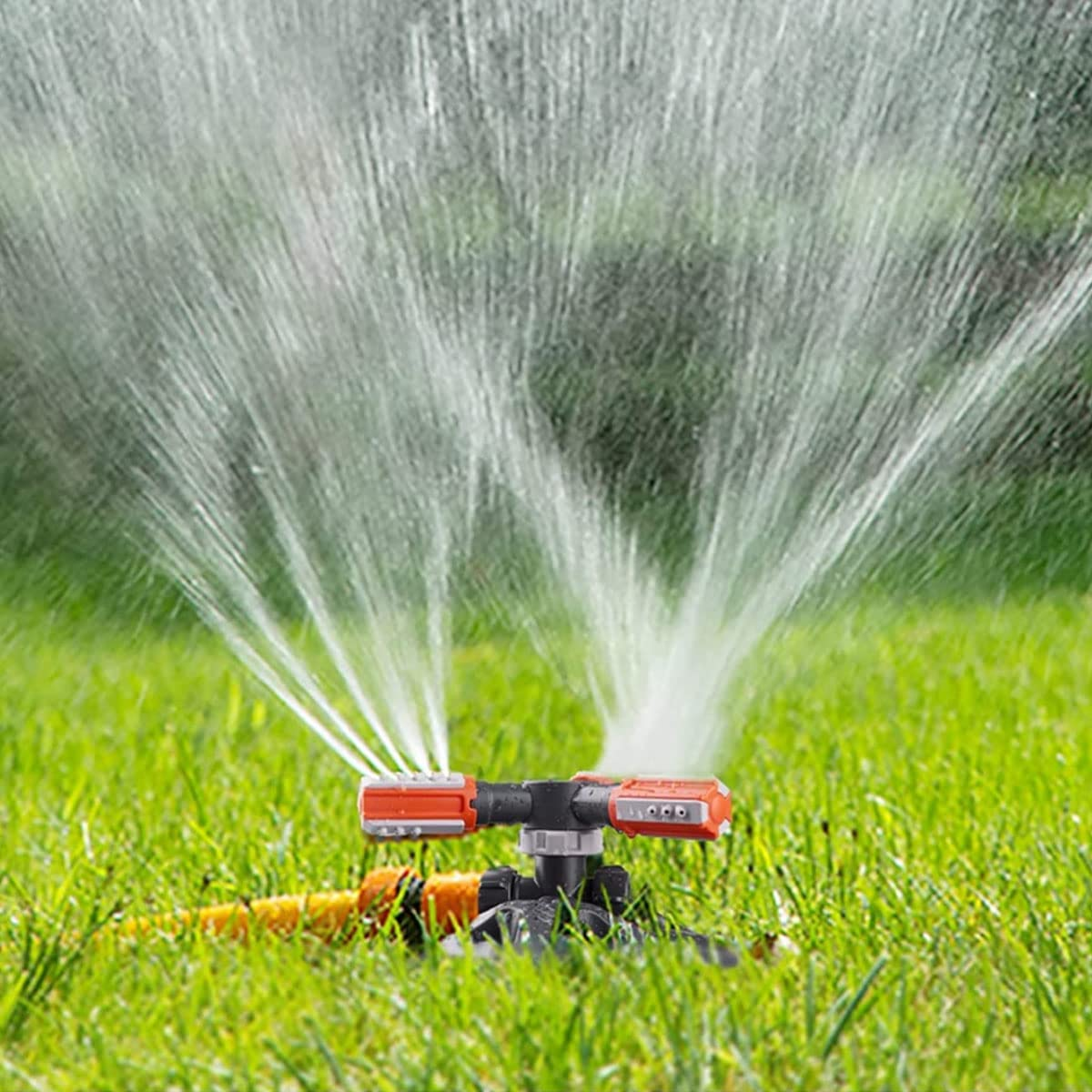 Lawn Garden Sprinkler,360Degree Rotating Garden Irrigation System, Best Assistant for Vegetable Field or Summer Outdoor Game. image number 4