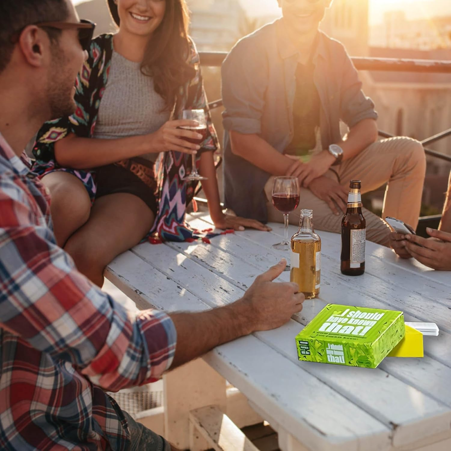 I Should Have Known That! Trivia Game for Adults - Fun Travel & Family Card Game with Yes/No Questions, Compact 5.5X5.5X1.5 Inch Box (Green/Red) - Perfect Board Games for Parties & Gifts image number 1