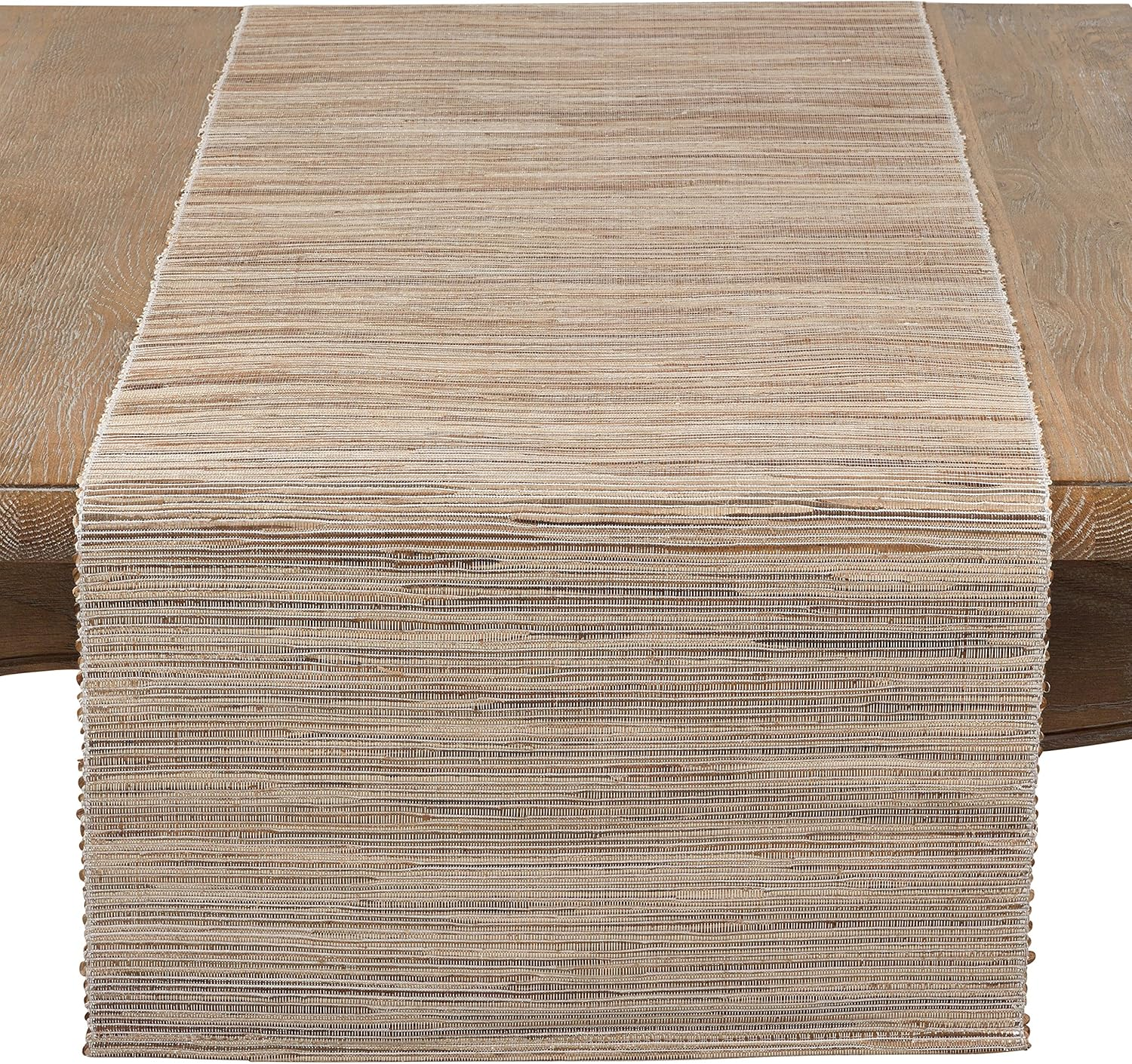 SARO LIFESTYLE Melaya Collection Shimmering Woven Nubby Table Placemats (Set of 4), 14" X 20", Turquoise