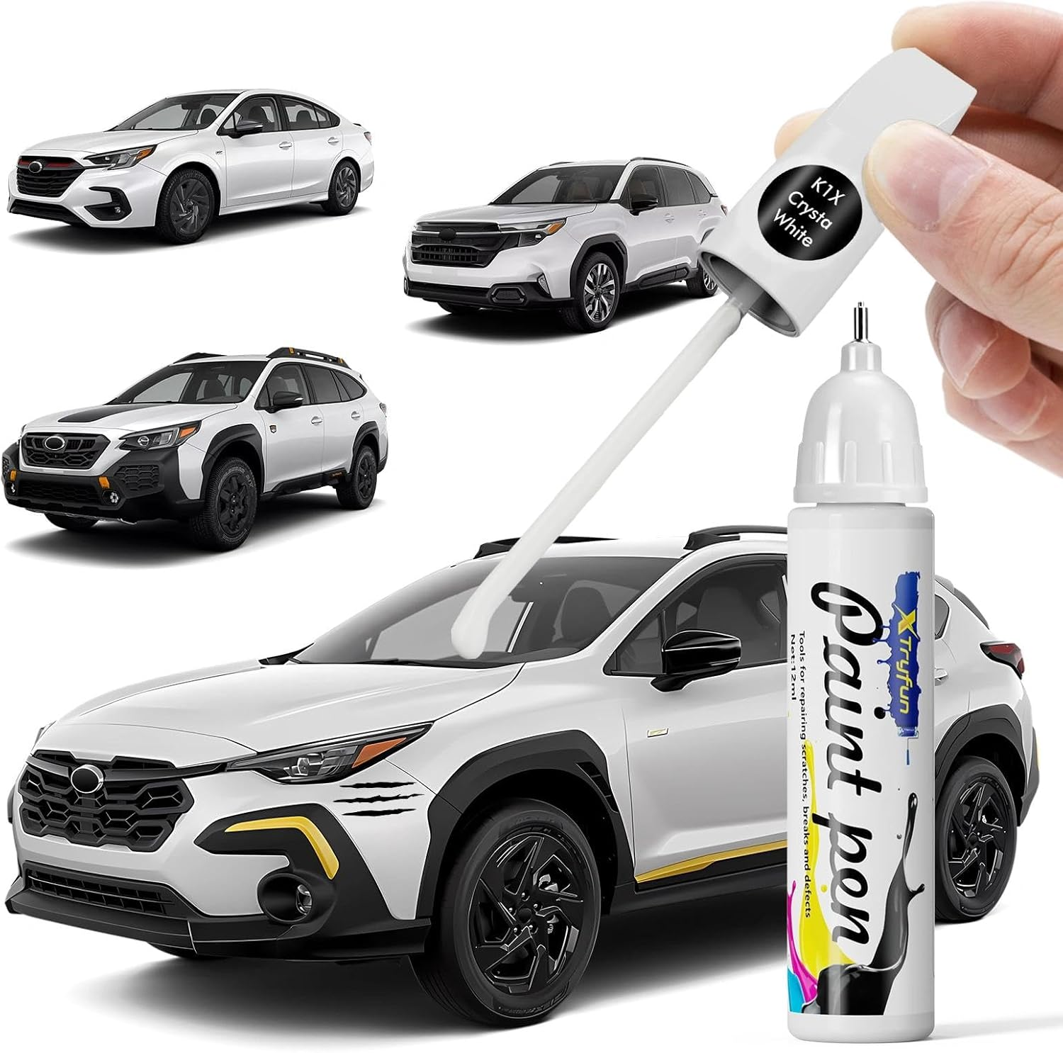 Xtryfun UAT Geyser Blue Touch up Paint Compatible with Subaru, DIY Car Paint Scratch Repair, Automotive Paints, Quick & Easy Fix Scratch Repair for Crosstrek/Outback/Forester