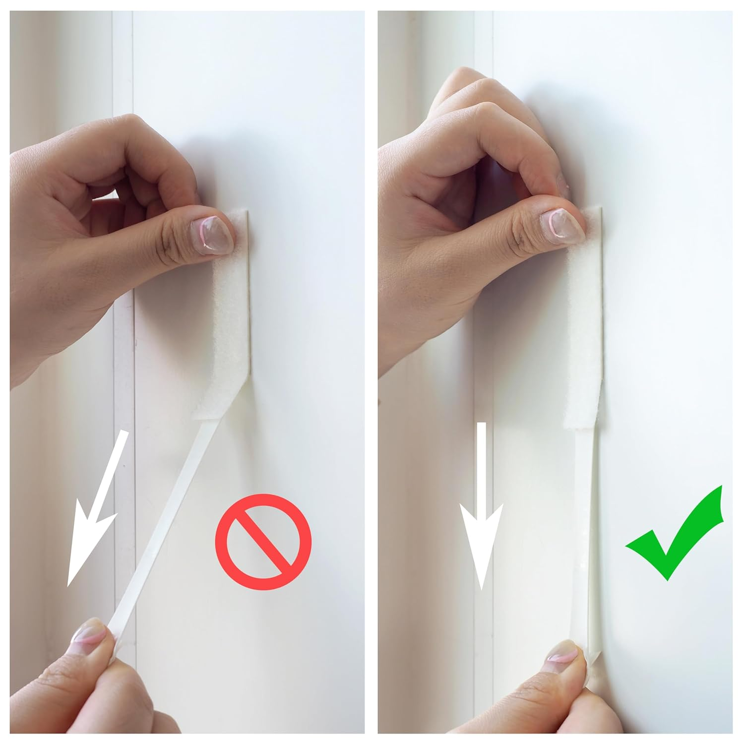 28-Pairs(56 Strips) Large Picture Hanging Strips Heavy Duty, Removable Hook and Loop Tape Picture Hanger Damage Free, Water-Resistant Adhesive Strips for Frame Hanging and Christmas Decorations image number 2