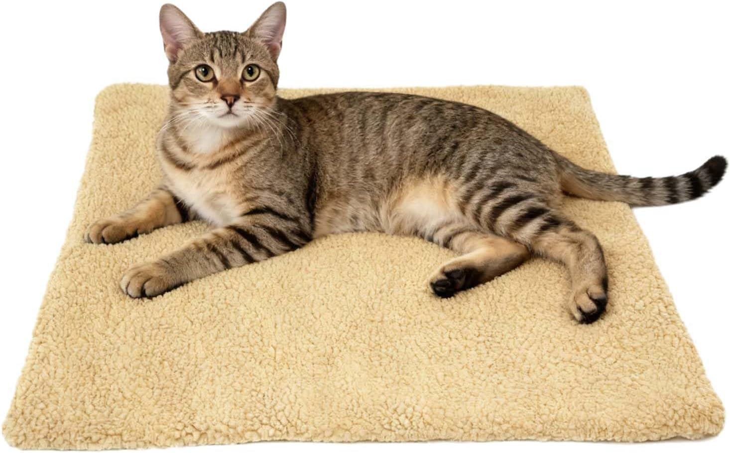 MINZHI Large Dog Mat, Dog Bed, Dog Cushion, Thermal Blanket, Cat Cushion, Warming for Dogs and Cats, Fluffy Cat Bed, Pet Warmer, 60 X 45 Cm image number 2