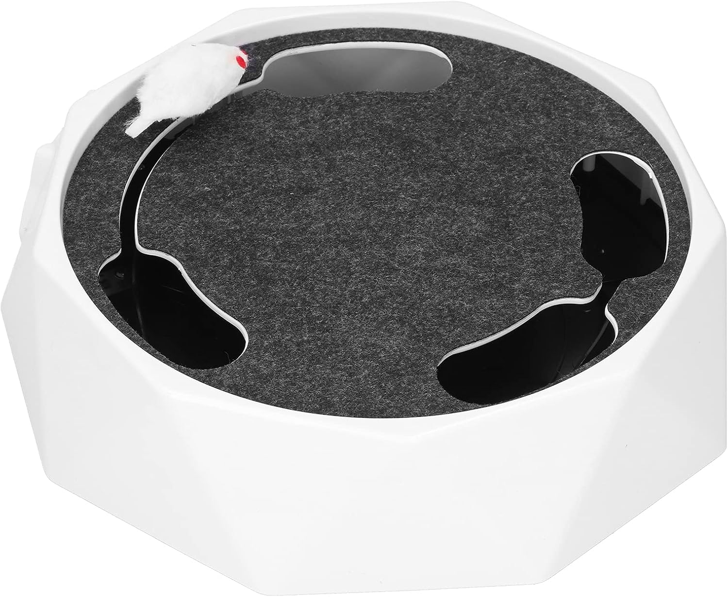 Dynamic Electric Mouse Run after Cat Toy,Interactive Turntable Teaser with Variable Speeds Entertaining and Energizing Playtime for Indoor Cats and Kittens image number 1