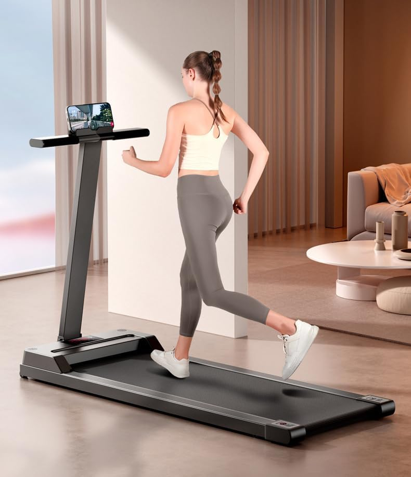 JHD 3 in 1 Walking Pad Treadmill APP Control under Desk Electric Treadmill for Home Compact Portable Walking Jogging Running Machine with Shock Absorption Non-Slip LED Display Low Noise image number 6