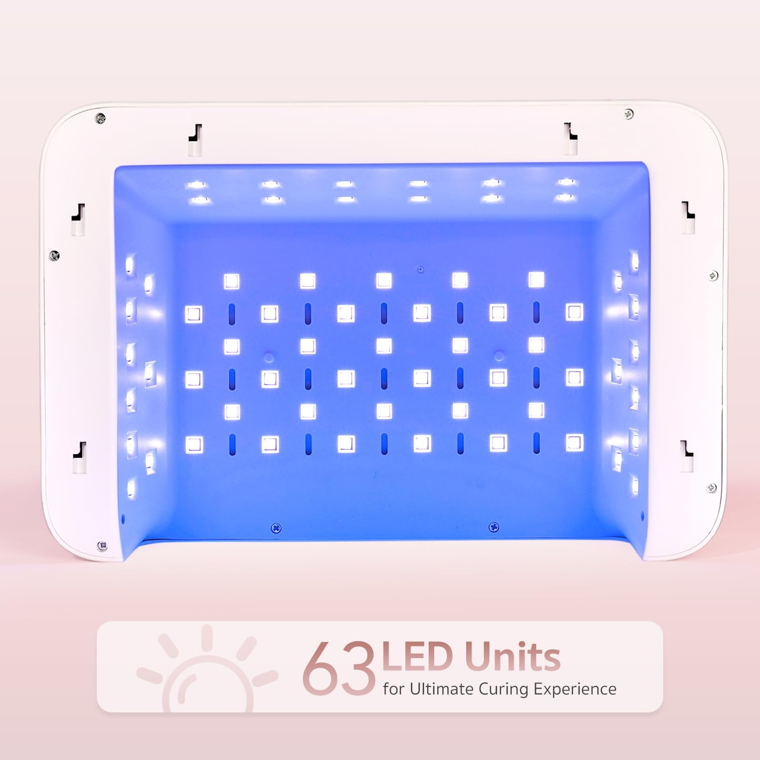 GAOY Professional Nail Curing Lamp for Salon, Mega UV LED Light for Gel Nails with Arm Rest and Retractable Tray, 5 Timers, LCD Display and Infrared Sensor image number 2