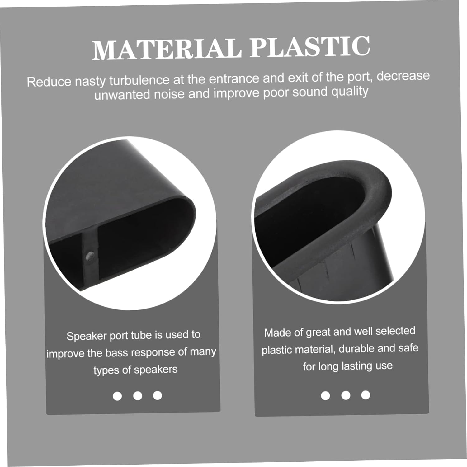 LIFKICH 5Pcs Enhance Speaker Performance Subwoofer Port Tubes Woofer Box Port Tube image number 3