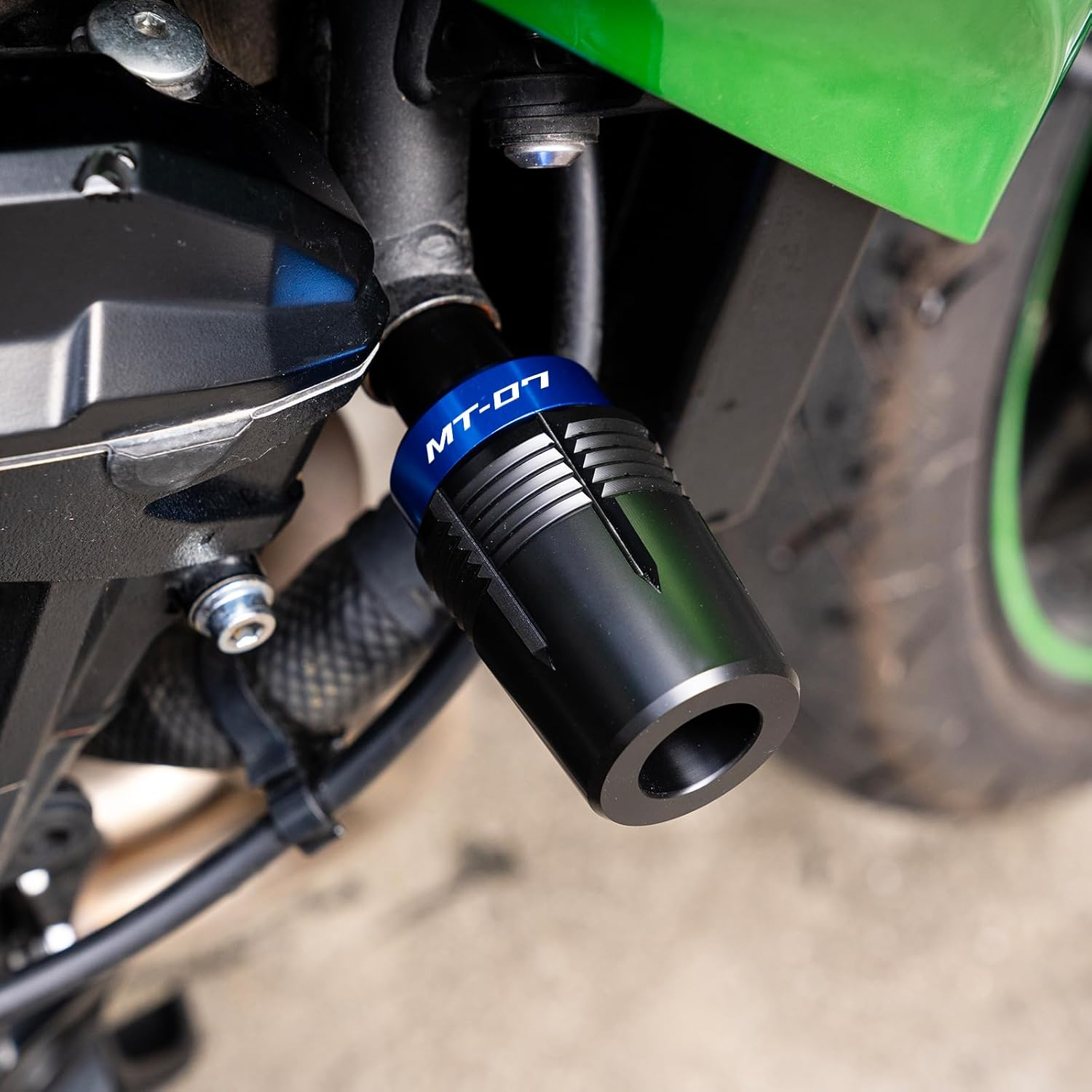 MOWOK Fit for YAMAHA MT-07 Fz07 MT07 Tracer 2014-2021 2022 2023 2024 2025 Motorcycle Accessories Frame Sliders Crash Protector Engine Guard Falling Protection Pad (Black)