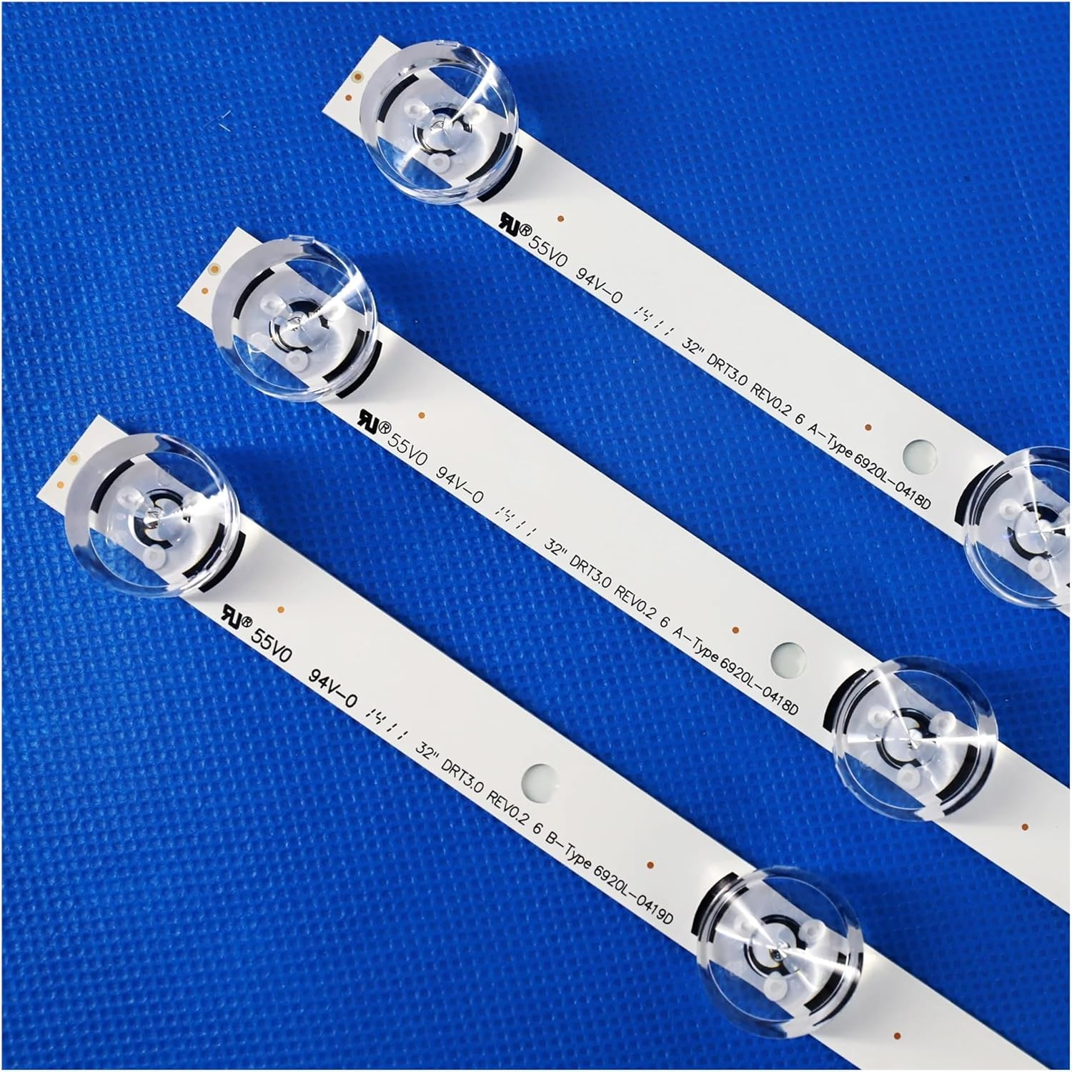 3X LED TV Backlight for L-G DRT 3.0 32"_A/B 6916L-1974A 1975A 32MB25VQ LV320DUE 32LF5800 Sung WEI 55VO E74739 59CM 6 Leds