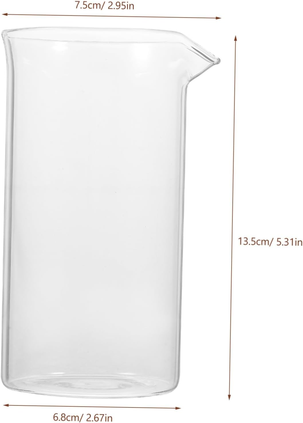 MOLUCKFU Coffee Press Replacement Mug 350Ml Glass Beaker with Handle and Filter Screen Cafetiere 6 Cup Espresso Coffee Pot Beaker for Home and Office Brewing image number 1