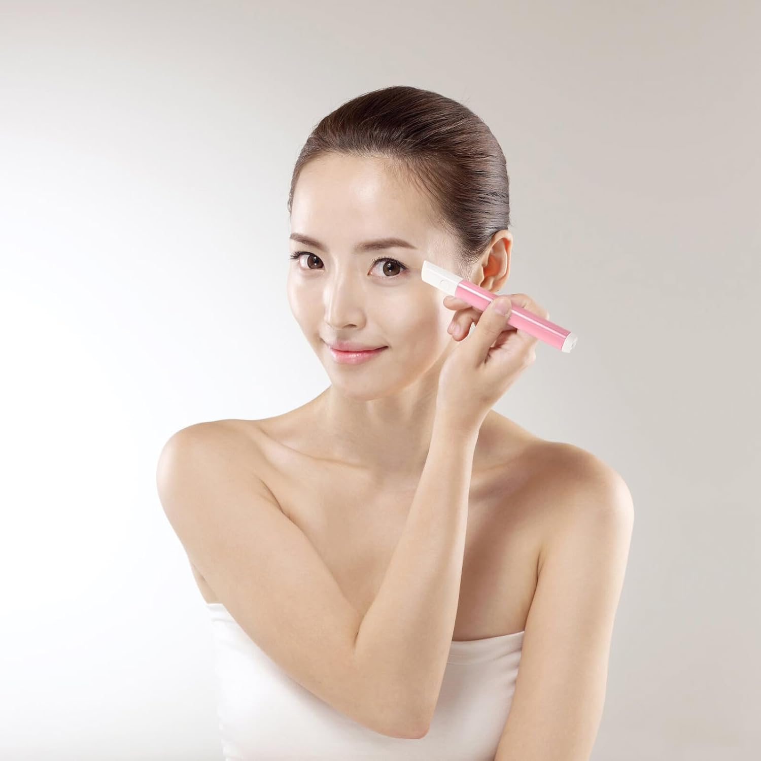 TOPPERFUN Red Blue Light Remover Pen Facial Scar Treatment Device Safe Skin Care Massager for Oily and Sensitive Face and Neck