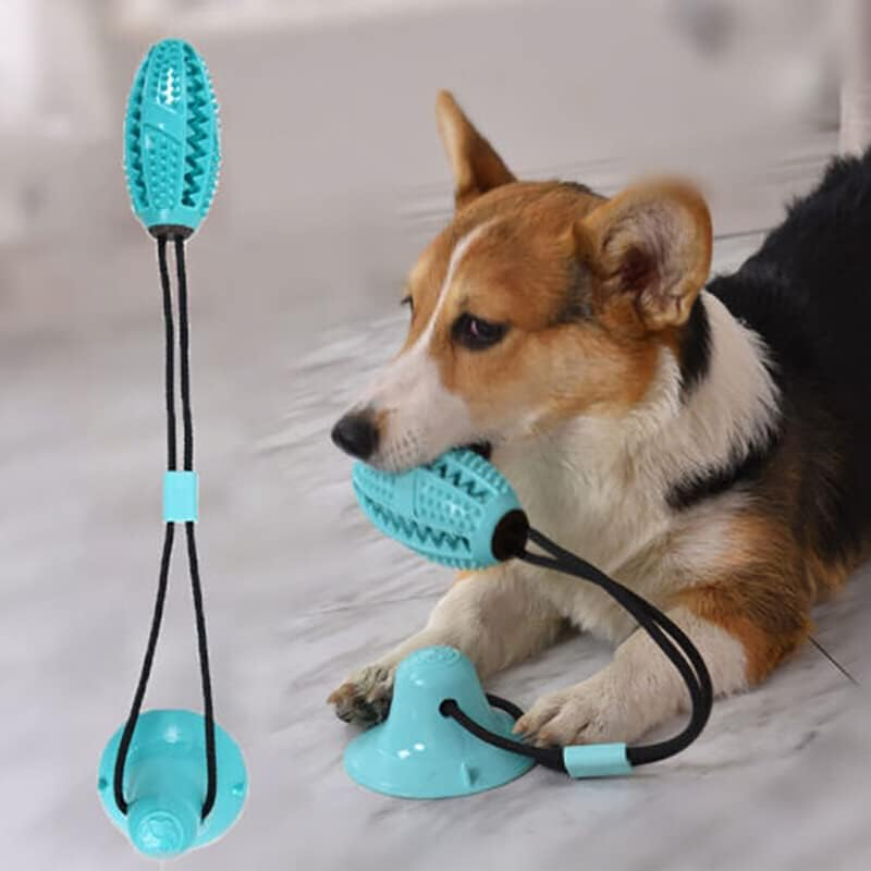 Pet Molar Bite Toy Multifunction Floor Suction Cup Dog Balls Interactive Puppyau image number 3