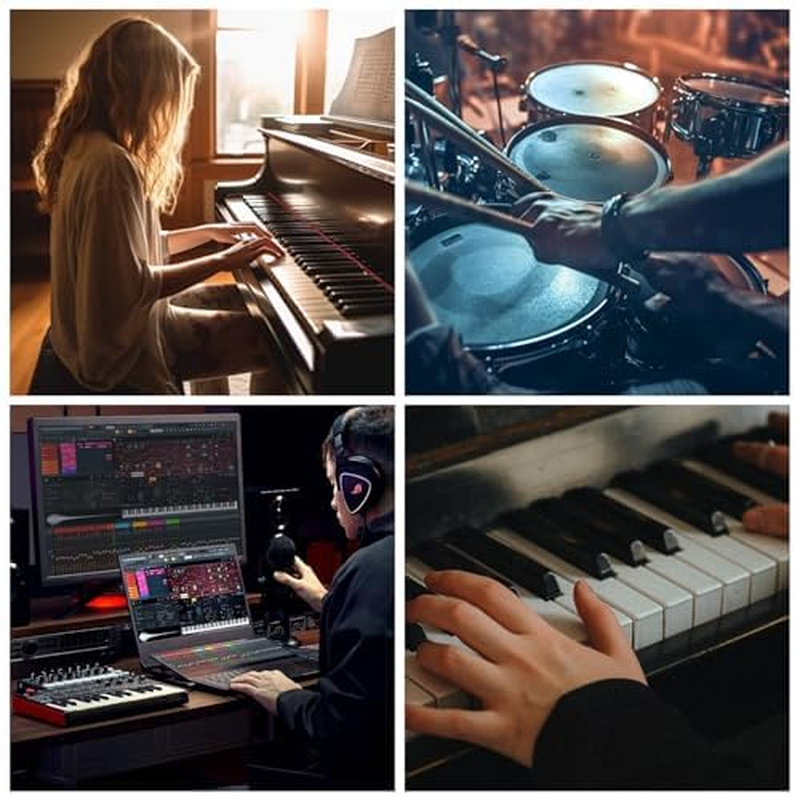 TEKERA MIDI Cable,2-Pack 1M, MIDI Cable Male to Male, Short MIDI Interface, Sturdy 5-Pin Din Connector, Universal Compatibility 5-PIN Metal Plug for Guitars, Electronic Pianos, Electronic Drums image number 4