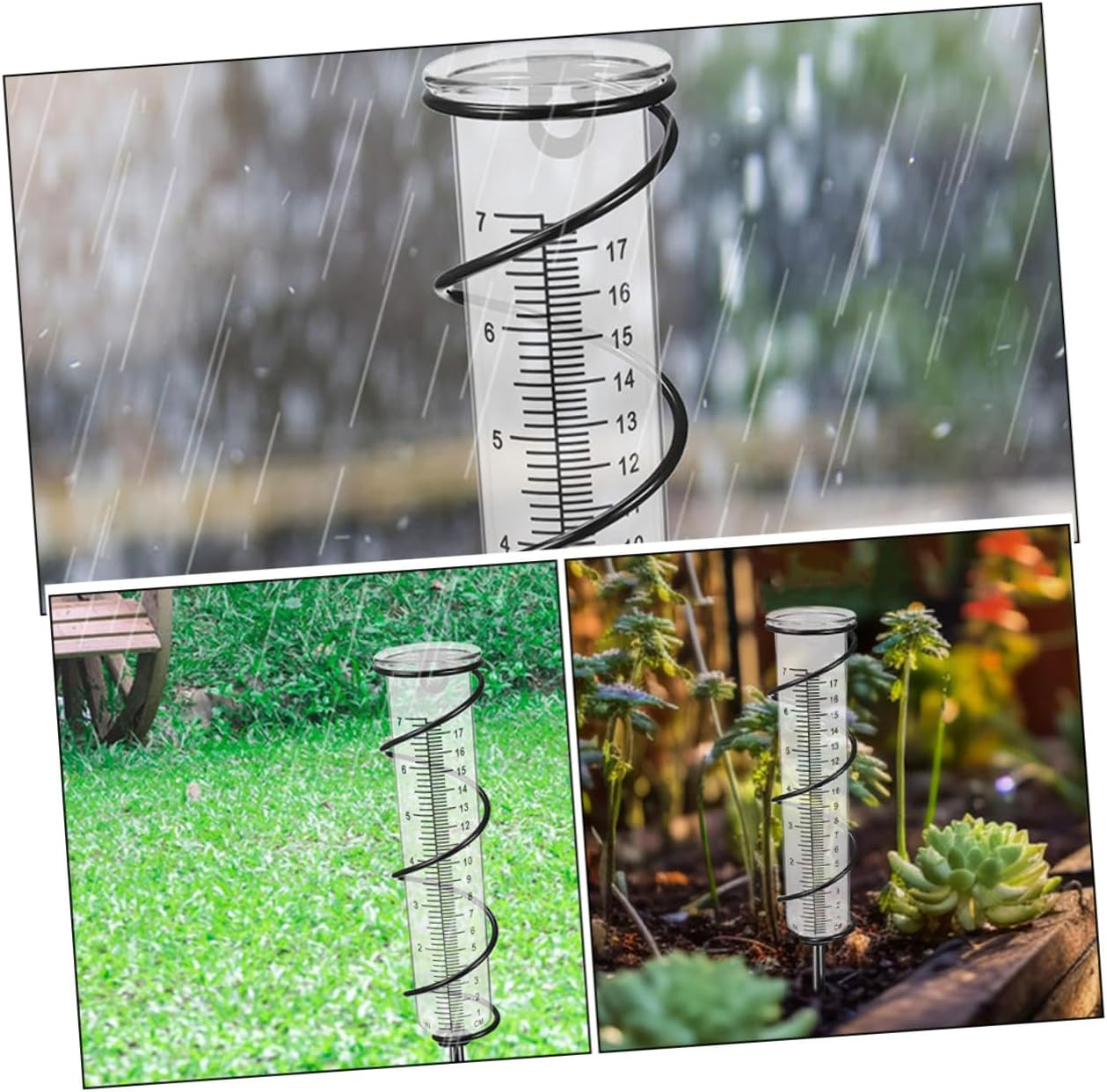 Totority 2Pcs Plastic Rain Gauge Replacement Tubes for Accurate Outdoor Rainfall Measurement Garden Rain Gauges for Precise Weather Tracking image number 4