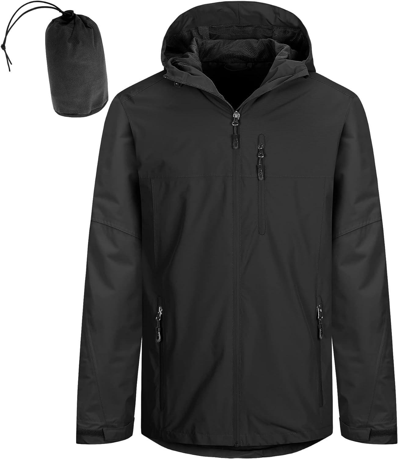 33,000Ft Men'S Outdoor Waterproof Jackets Packable Windbreaker Lightweight Quick Dry Raincoat Outdoor Jacket for Cycling Camping