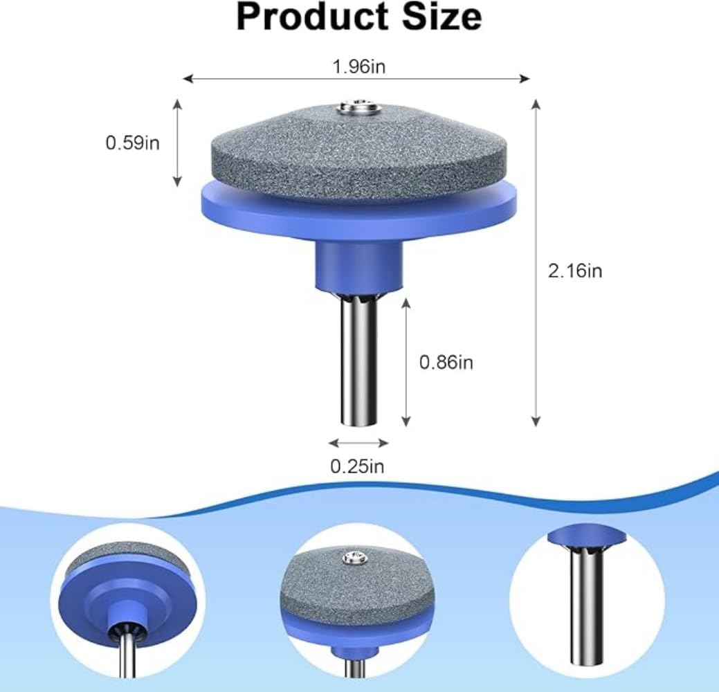 3Pcs Lawnmower Dull Blade Sharpener, New Lawn Mower Blade Sharpener Kits, Universal Blade Sharpeners for Lawn Mowers for Any Power Hand Drill image number 6