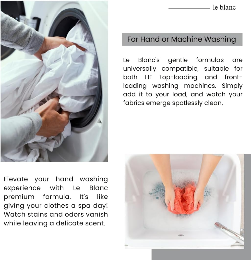 Le Blanc Fragrance Free Linen Wash - 64 FL. OZ, One Pack image number 4