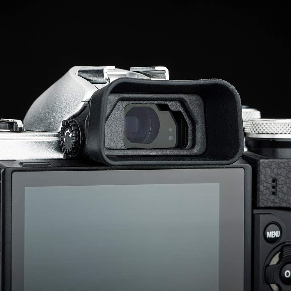 Soft Silicon Eyecup Eyepiece Eyeshade for Olympus OM-5 OM-D E-M10 Mark IV III II & E-M5 Mark III II Camera Viewfinder Replaces Olympus EP-16 EP-15 Eye Cup image number 6