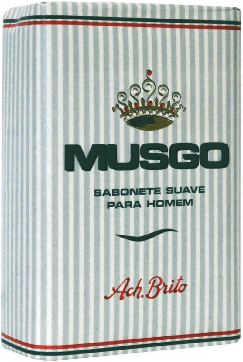 4X Ach. Brito Musgo Real Men Body Bath Vintage Toilet Soap 5.6 Oz image number 4