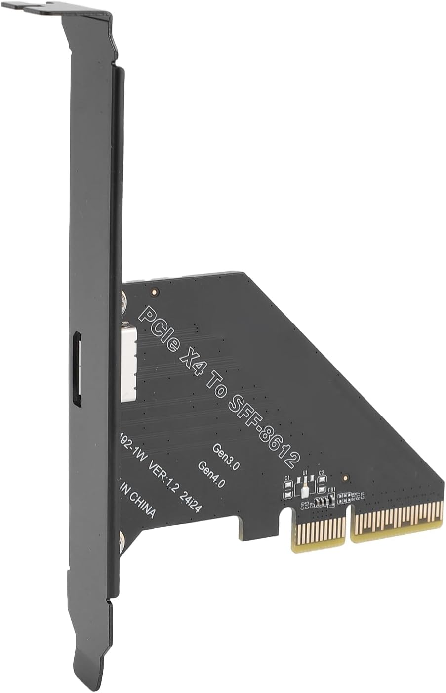 Pcie 4.0 X4 to Oculink SFF 8612 Adapter, SFF 8611 External Graphics Card with Bracket, Host Adapter for Nvme SSD GPU EGPU image number 4