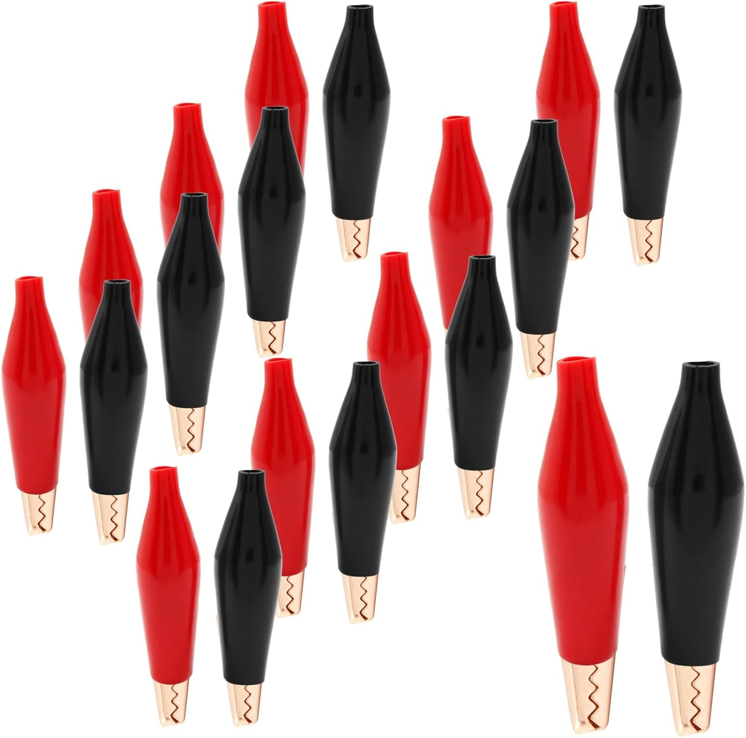 20Pcs Alligator Clips Mini Size 1&rdquo;/28Mm 5A Clamps Crocodile Electrical Test Clamps Jumper Helper with Protective Insulation Cover image number 5