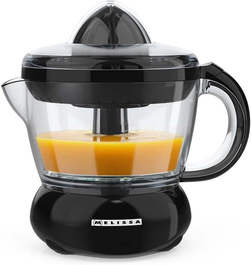 Melissa 40W Electric Juicer - 0.7L Bowl - Two Cones for Small and Large Citrus Fruits - Black image number 6