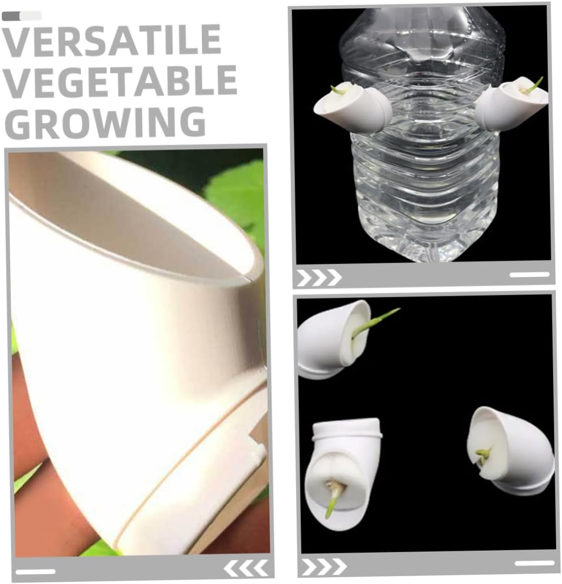 ROMISBABA 10Pcs Hydroponic Column Planting Cups Reusable Mesh Planting Cups for Hydroponics Vertical Tower Indoor Outdoor Gardening image number 1