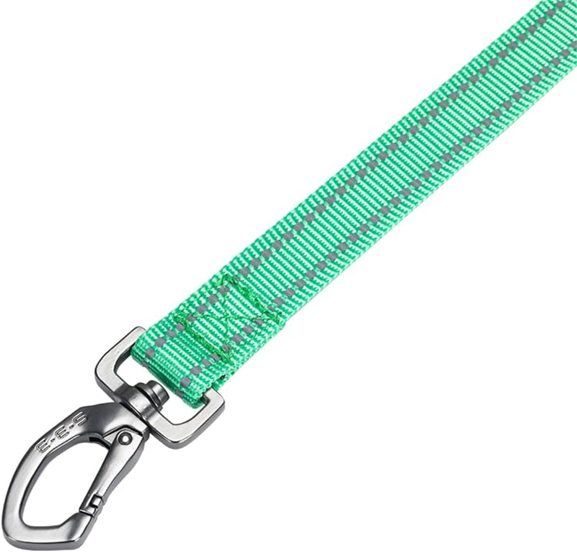 EXCELLENT ELITE SPANKER Reflective Strong Nylon Dog Training Leash Rope 4 Feet Long with Handle for Small and Medium Dogs (Green, 4.3Ft X 3/4 In.) image number 3