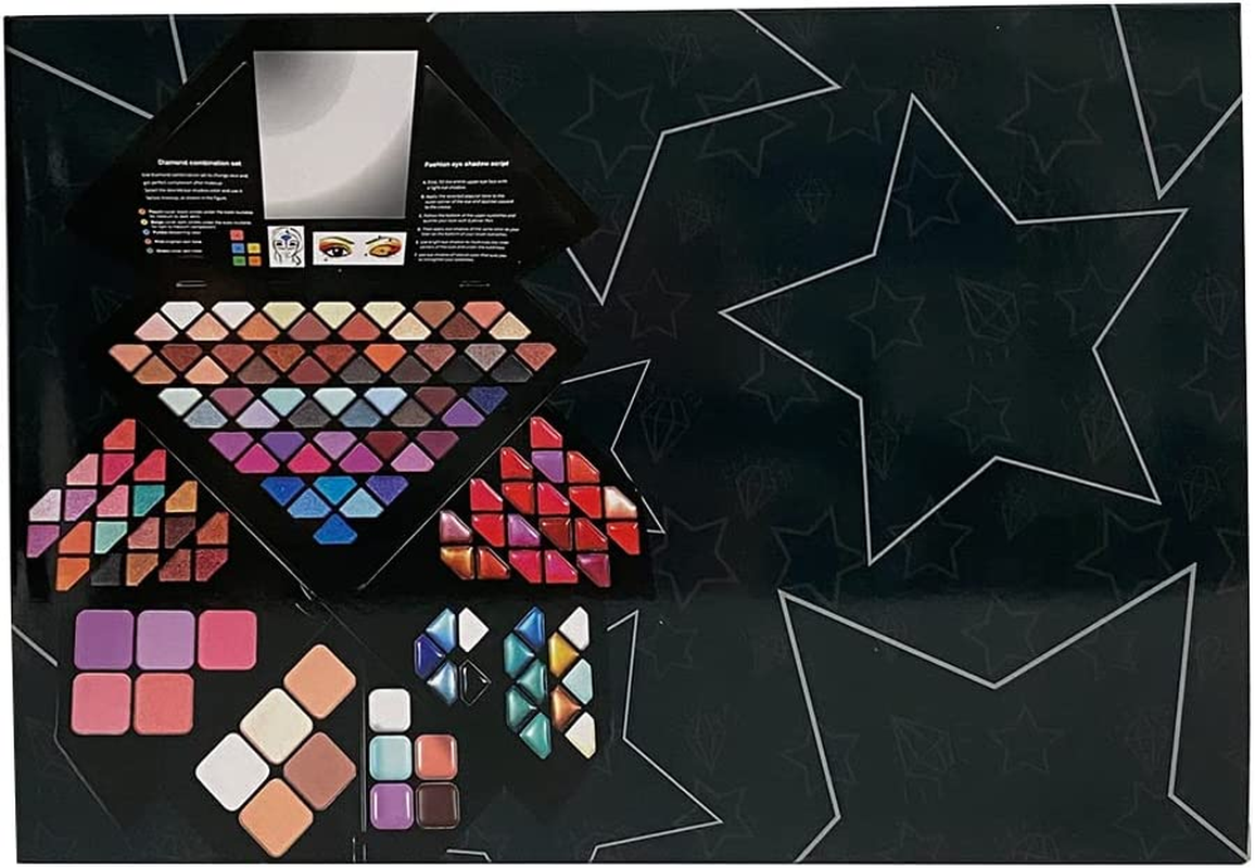 VERONNI All in One Makeup Palette Set, 130 Colors Makeup Kit Eyeshadow Palette Set - Including Eyeshadow, Lip Gloss, Concealer, Highlighter, Eyebrow Gel and Blusher Makeup Gift Kit (130 Colors) image number 1