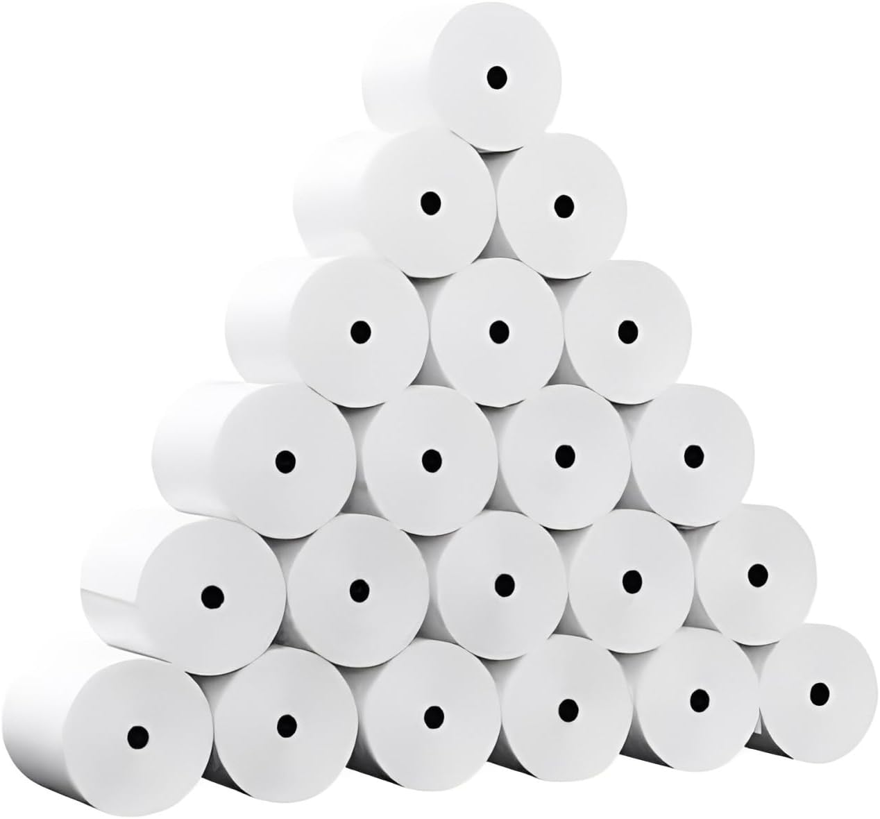 (50 Rolls) 80X80Mm EFTPOS Thermal Paper POS - Cash Register Receipt - Paper Roll Clear - Thermal Printer Paper - Mini Printer Sticker Paper - 14Mm Core - (White) image number 4