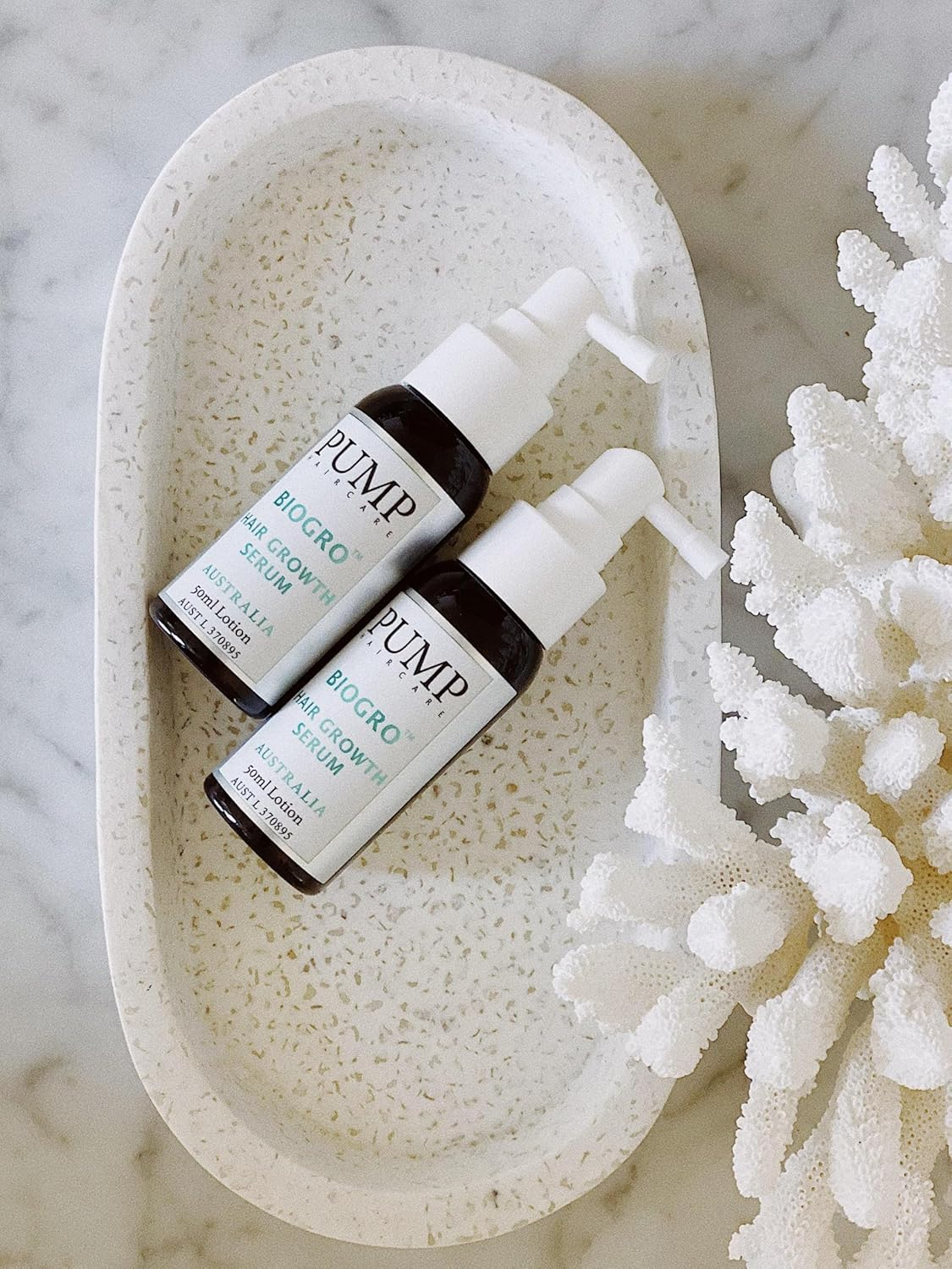 Hair Growth Serum Biogro for 82% Less Hair Fall - Pump Haircare image number 3