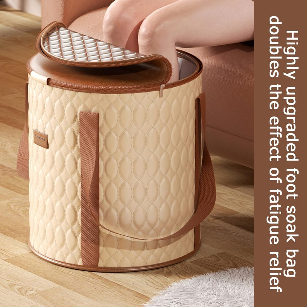 Travel Foot Bath Tub, Portable Soaking Bath Tub, Heat Preservation Foot Bath, Mutifunction Household Foot Basin, Suitable for Home Office Indoor Outdoor Camping image number 5