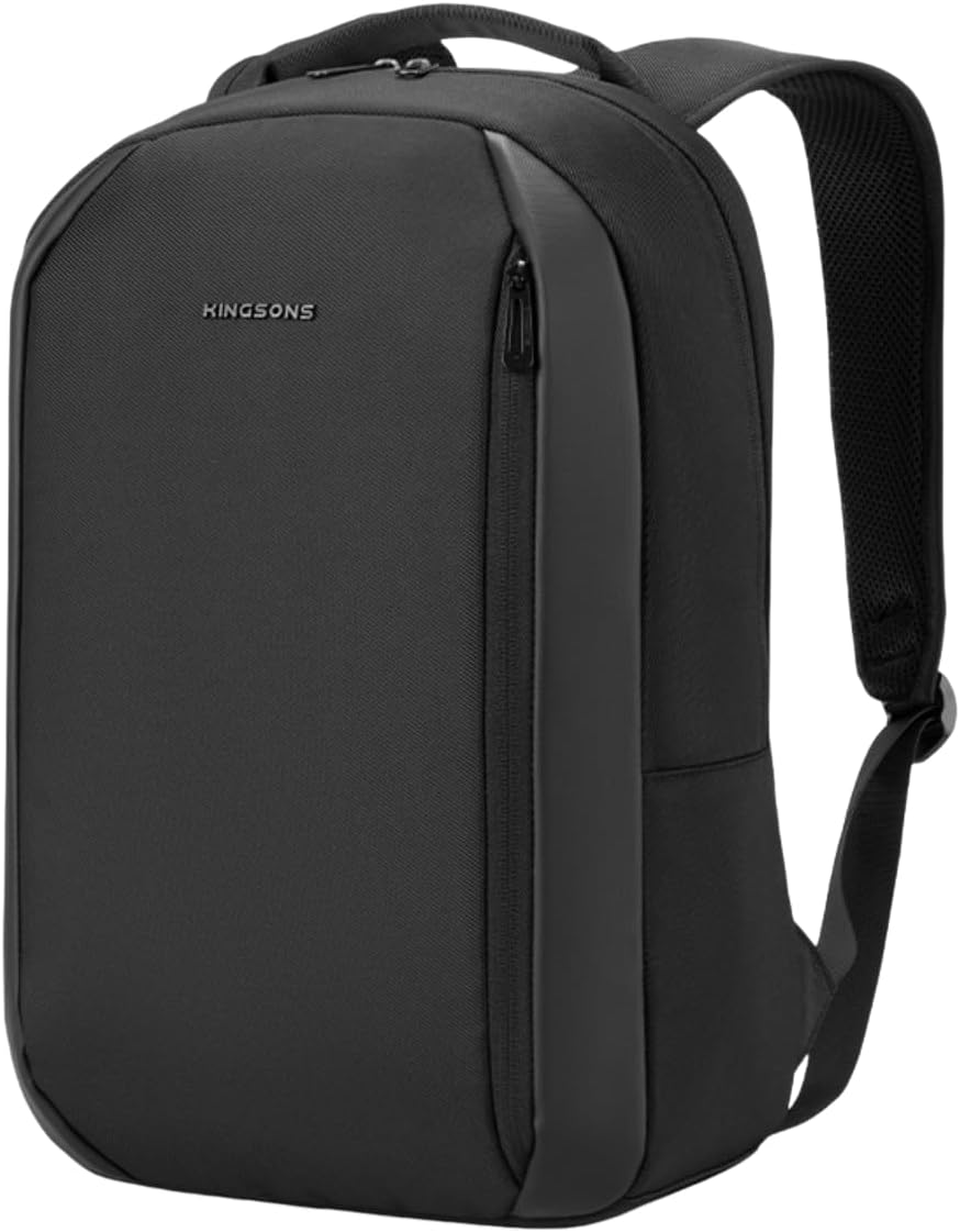 KINGSONS Water-Proof Business Laptop Backpack Luxury and Elegance Men'S Backpack Large-Capacity Modern Rucksack Bags for Men for School Travel Work Fits 15.6 Inch Laptop