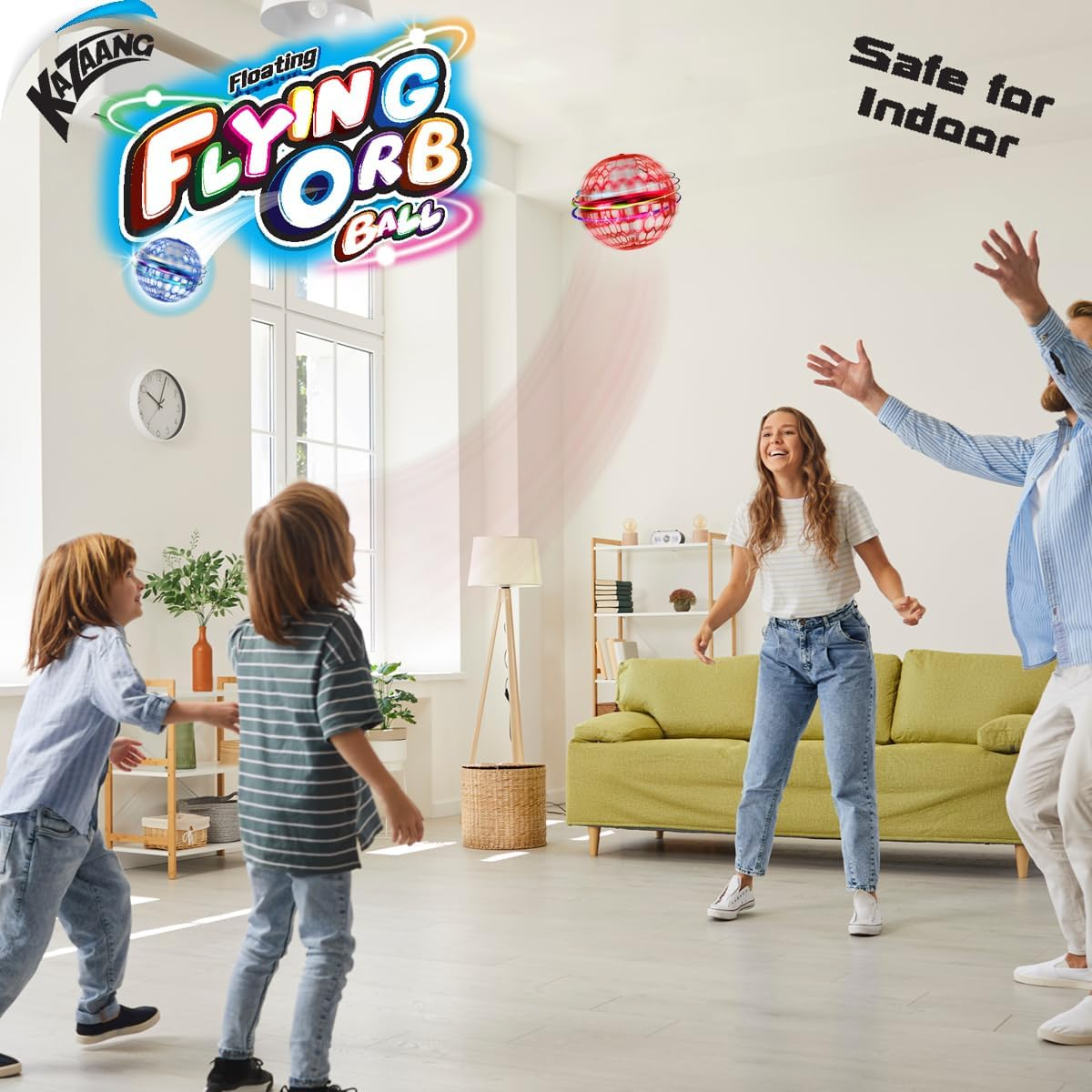 Kazaang Floating Flying Orb Ball Red - Toys Soaring Hover Boomerang Spinner Hand Controlled Cosmic Globe Spinning Kids Adults Outdoor Fly Toy Birthday Gift Cool Stuff for Boys Girls 8 9 10+ Year Old image number 6