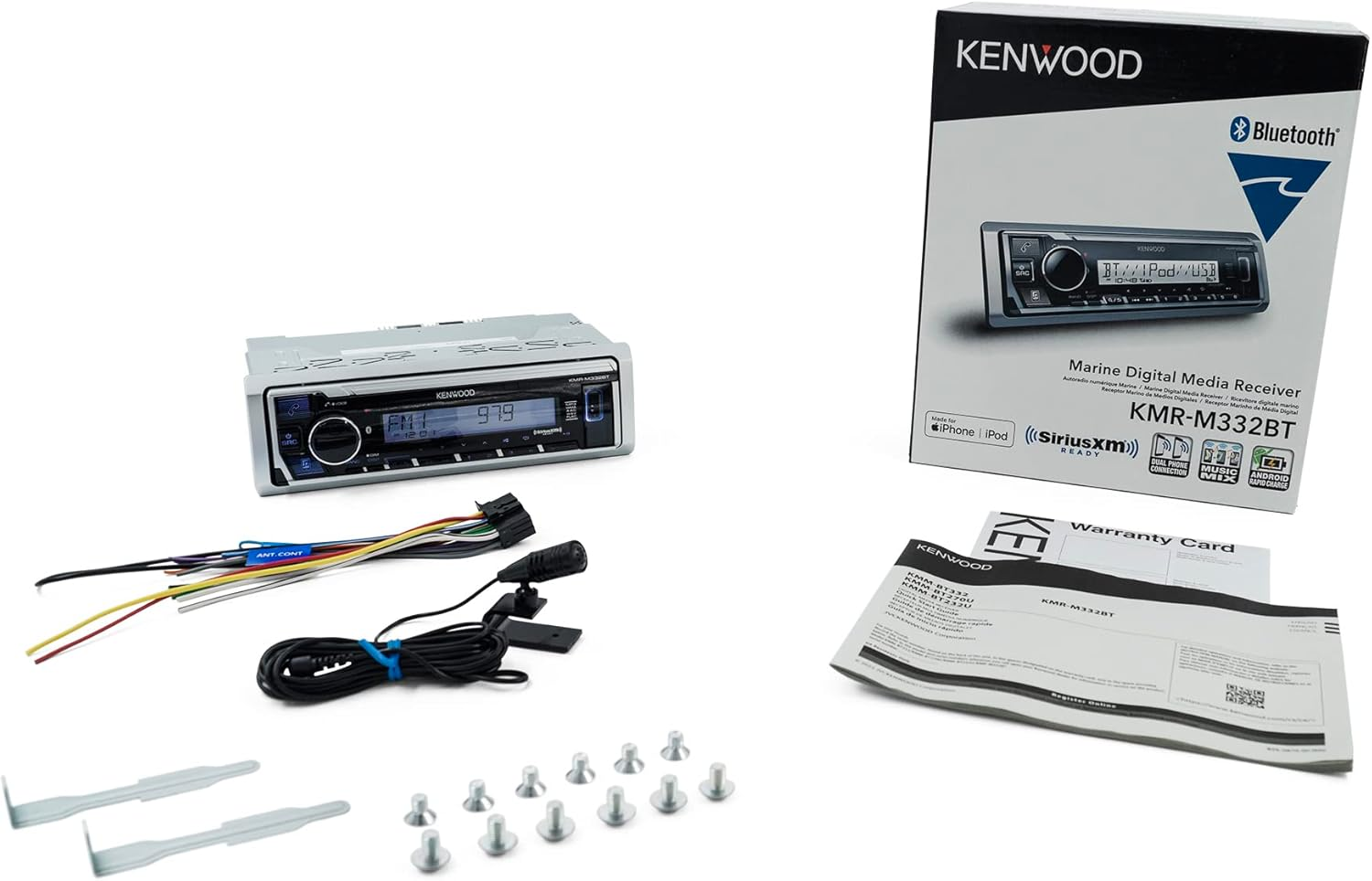 Kenwood KMR-M328BT Marine Digital Media Receiver with Alexa and Built in Bluetooth (Does NOT Play Cd'S) image number 2
